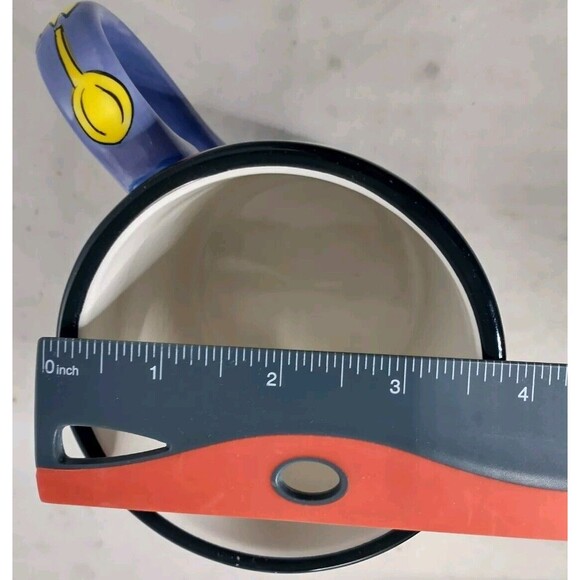 2002 DOGZILLA CANDACE REITER DESIGNS HAND PAINTED COFFEE CUP MUG DOG PUP VINTAGE - Picture 12 of 13